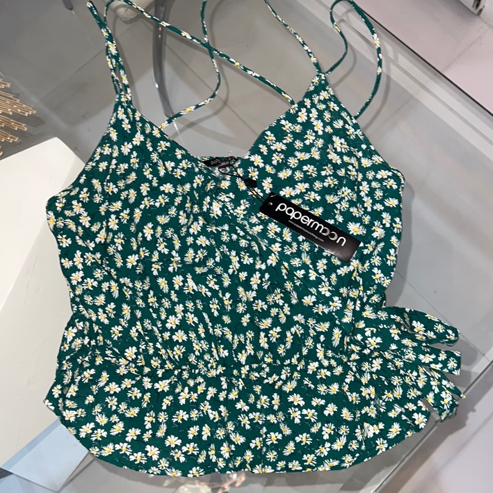 Spring flower print top
